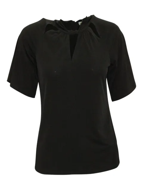 Michael Kors Vintage cut-out raglan-sleeve T-shirt Black NAPPUGBCL154951W