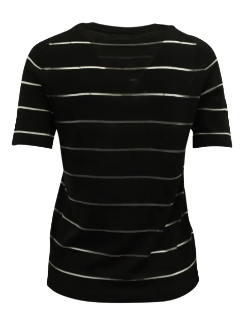Michael Kors Vintage striped short-sleeve T-shirt Black NAPPUGBCL130056W