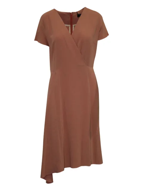 JOSEPH V-neck asymmetric dress Pink TONPUGBCL142550W