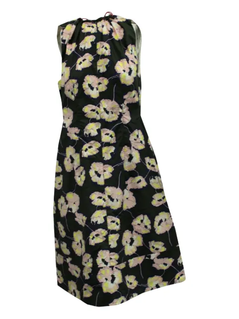 Marni Pre-Owned floral-print midi dress Black TONPUGBCL147046W