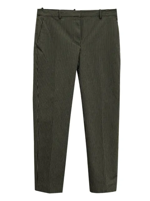 Theory striped straight-leg trousers Black TONPUGBCL141551W