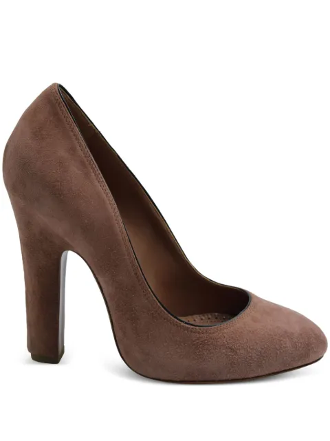 Alaïa Pre-Owned round-toe suede pumps Brown NAPPUGBSH123935W
