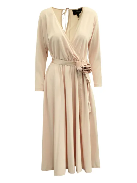 Marc Jacobs Vintage wrap rose-detail midi dress Pink NAPPUGBCL137313W