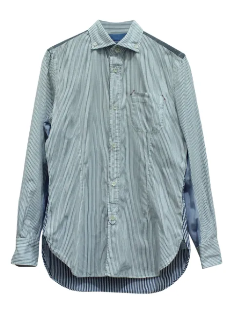 Junya Watanabe Comme des Garçons Pre-Owned striped panelled shirt White NAPPUGBCL120784M
