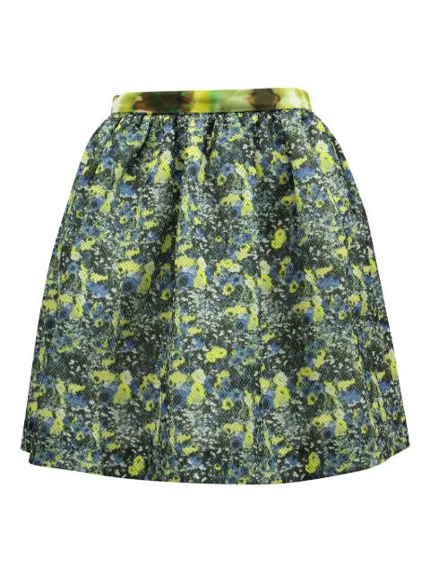MSGM floral-print circle skirt Yellow TONPUGBCL147020W