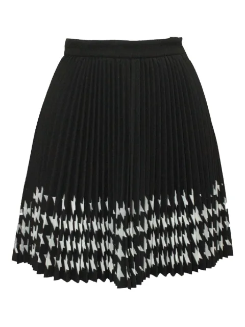 MSGM pleated houndstooth skirt Black TONPUGBCL158677W