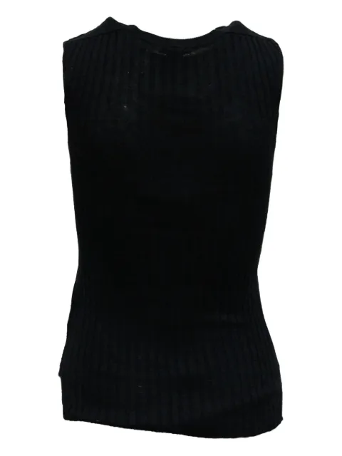 Theory ribbed knit top Blue TONPUGBCL147039W