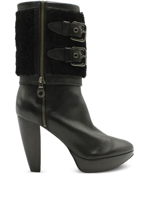 Burberry Pre-Owned leather heeled boots Black NAPPUGBSH126266W