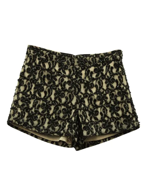 alice + olivia guipure-lace shorts Neutrals NAPPUGBCL139376W