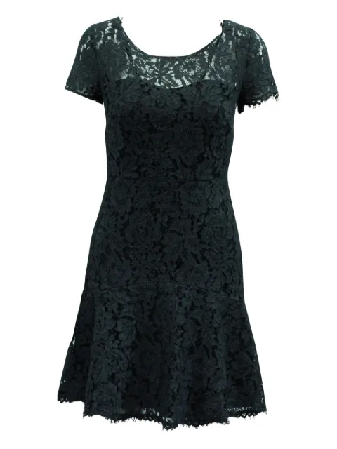 DVF Diane von Furstenberg lace short-sleeve mini dress Grey NAPPUGBCL124932W