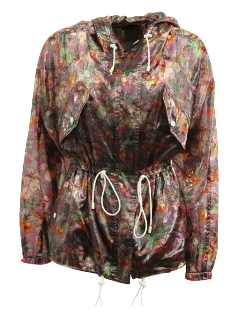 Isabel Marant Vintage Olaz floral-print drawstring jacket Pink NAPPUGBCL155469W