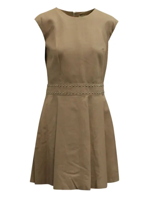 Yves Salomon stud-detail mini dress Neutrals TONPUGBCL140139W