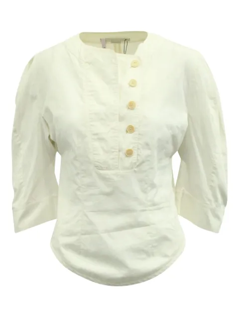 Stella McCartney Pre-Owned cotton blouse White NAPPUGBCL154941W