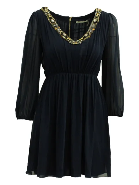 alice + olivia crystal-embellished mini dress Blue TONPUGBCL140195W