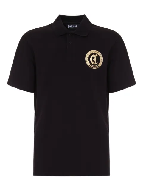 Just Cavalli JC Monogram polo shirt Black 79OAGT11CJ506