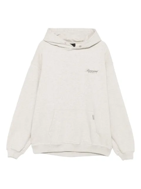 Represent logo-print hoodie Neutrals OCM4120030