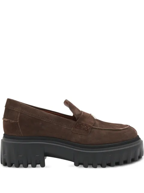 Hogan chunky-sole loafers Brown HXW7000FV50BYE