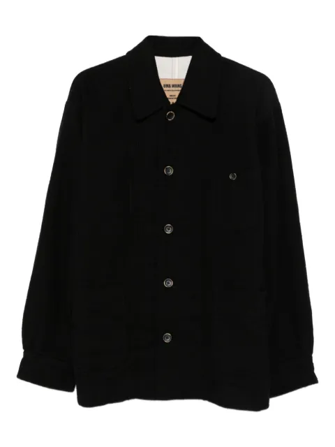 Uma Wang button-fastening patch-pocket jacket Black UM6556JINN