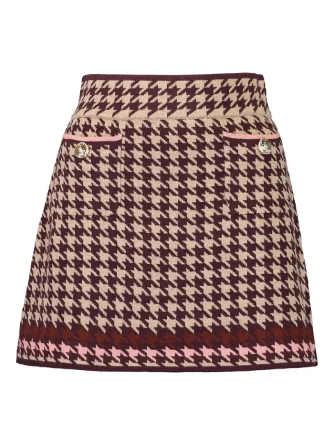 Cara Cara Lynne houndstooth pocket skirt Neutrals 9415HMT