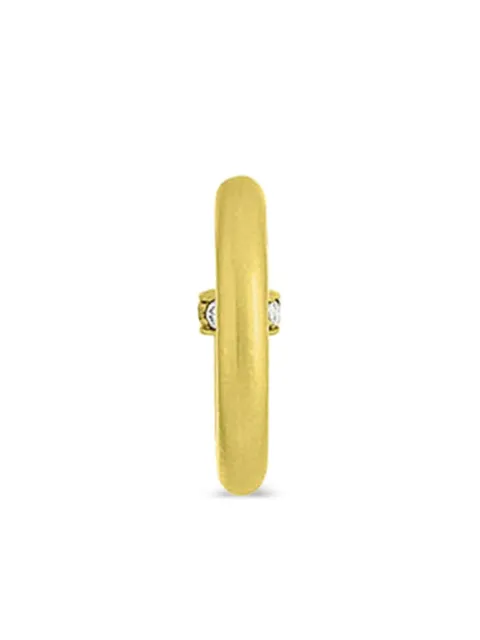 Leigh Maxwell Gold Diamond Mini Hoop Earrings Gold LME137