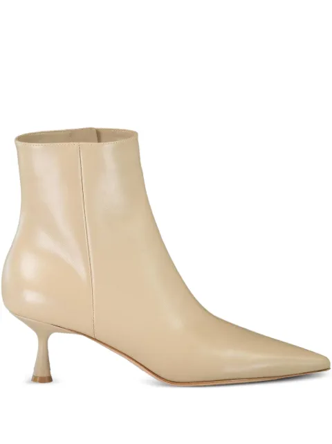 Gianvito Rossi 55mm Murray pointed-toe ankle boots Neutrals G7303755LACVGISAND