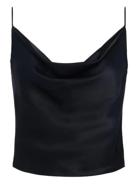 L'Agence Calista cowl-neck satin top Black 40657CLWBLAC