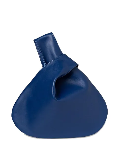 MARY SMALLWOOD knot-detail clutch bag Blue MSNXBLFRBLUEBERRYFRAPP