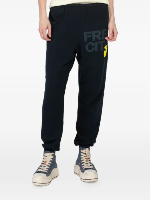 FreeCity logo track pants Blue FCBSWP100
