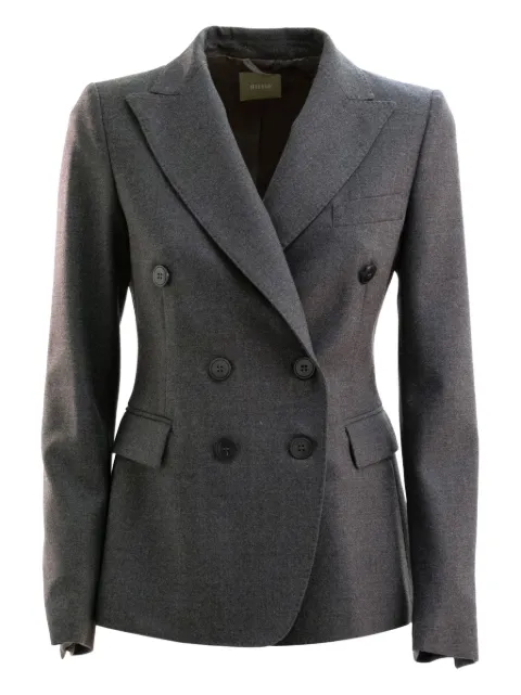 Kiltie double-breasted jacket Grey KB069YT3826