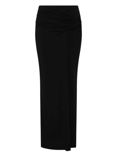 Paris Georgia knotted maxi skirt Black CROSSK001BLK