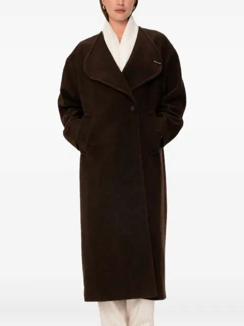 VIVEH single-breasted coat Brown 250910707