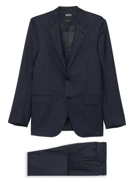 Zegna pinstripe two-piece suit Blue 222002A2221225