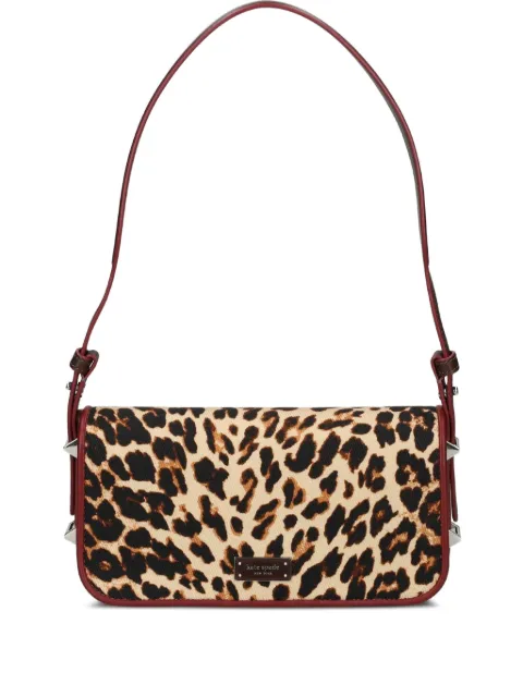 Kate Spade Liv Downtown leopard-print shoulder bag Neutrals KM234