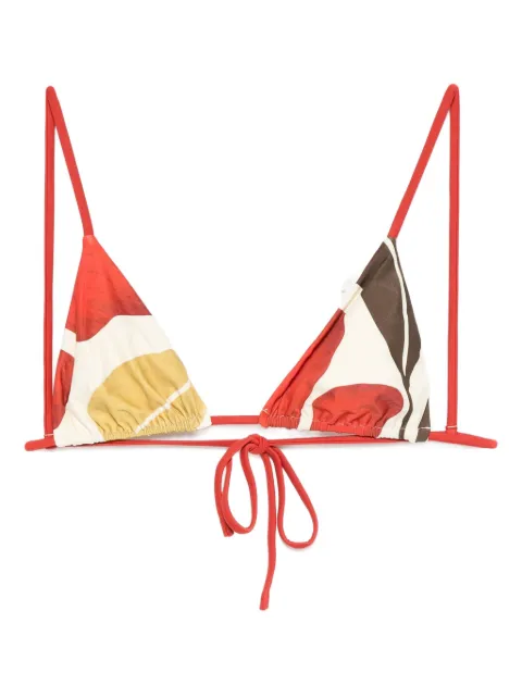 SIR. Julietta flower-print bikini top Red SIR4250022T