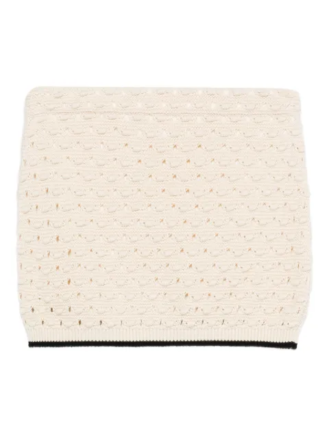 FRAME The Bauble crochet-knit mini skirt Neutrals WE25KSK002