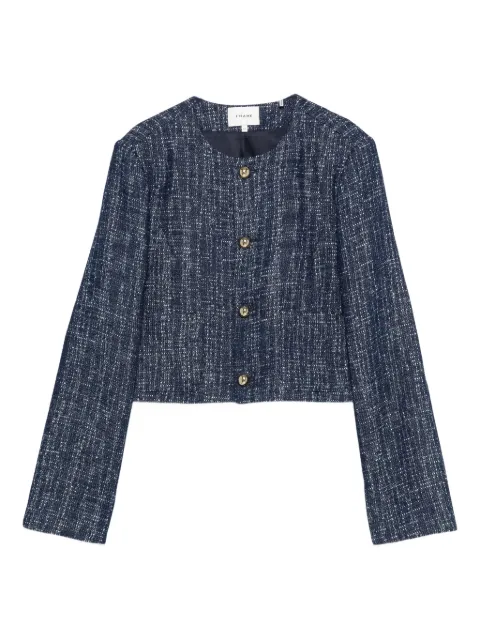 FRAME The Tweed button-up jacket Blue WE25WJA001