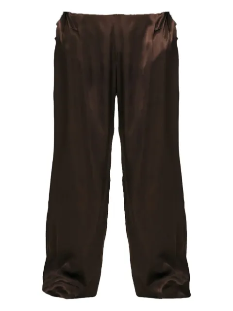 VIVEH satin trousers Brown 230903805