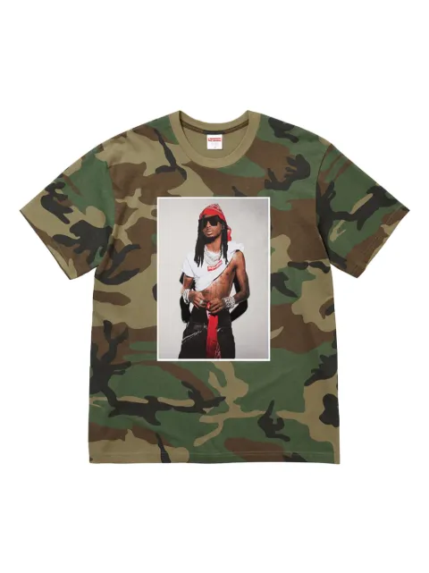 Supreme Stadium Playboi Carti "Camo" T-shirt Green SU25804