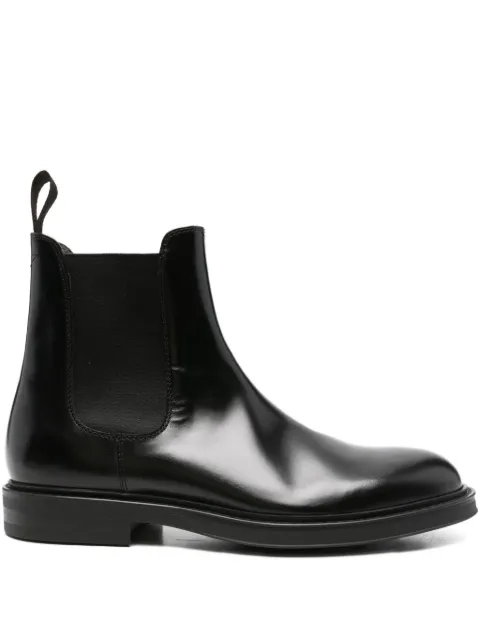 Green George elastic-panel leather boots Blue 90142920