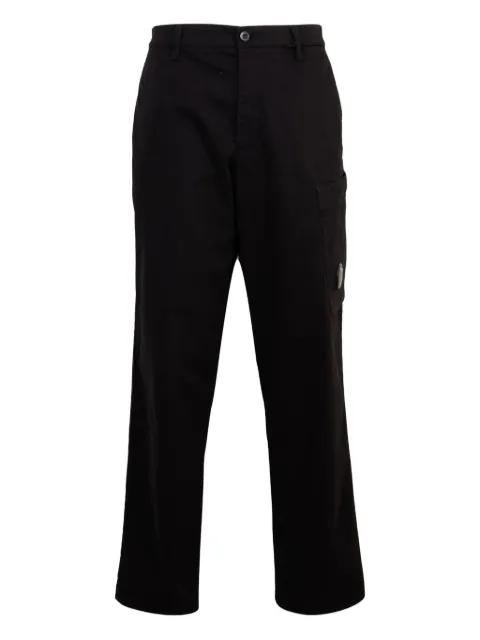 C.P. Company pocket-detail straight-leg trousers Black 19CMPA151A005529G