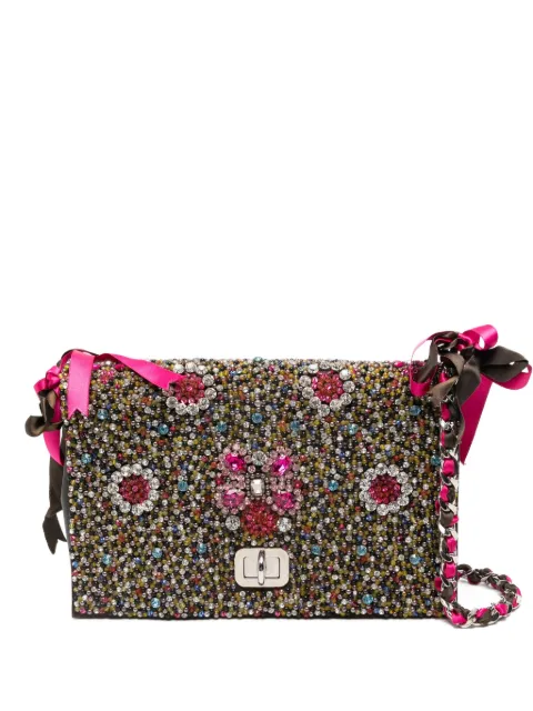 Le Silla crystal-embellished shoulder bag Brown 49922B