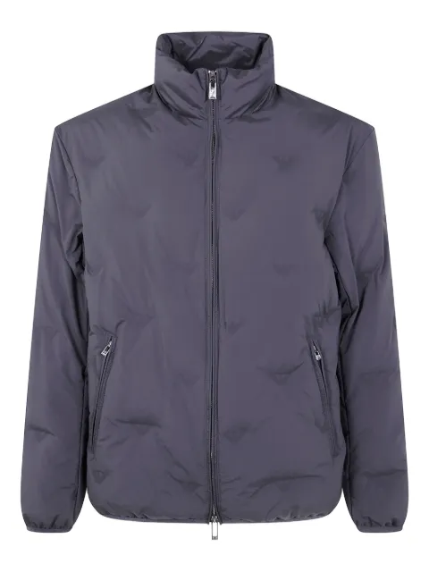 Emporio Armani eagle-logo quilted jacket Black EM003045AF18232