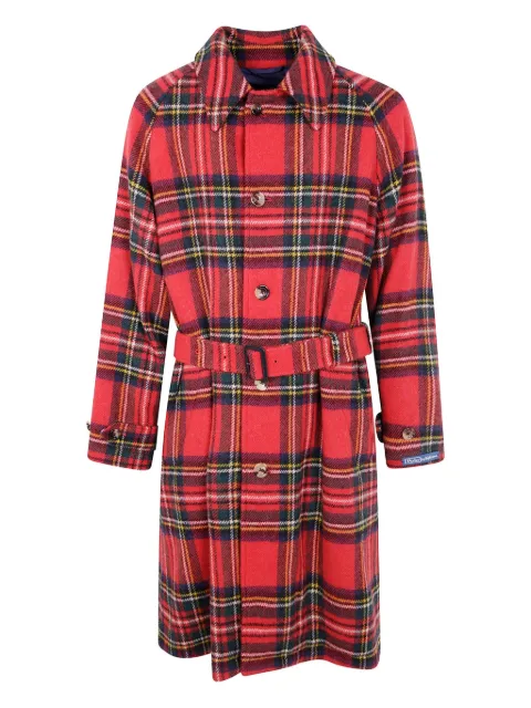 Polo Ralph Lauren plaid-check belted coat Red 715981028001