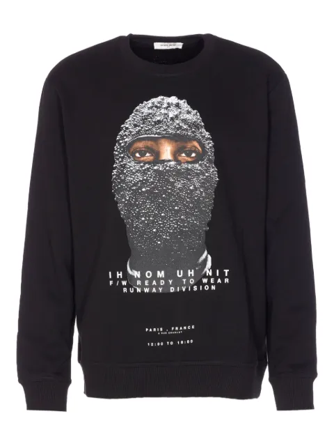 Ih Nom Uh Nit mask-print sweatshirt Black NUW25266009