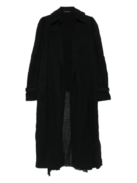 Yohji Yamamoto wool single-breasted coat Black PC12808