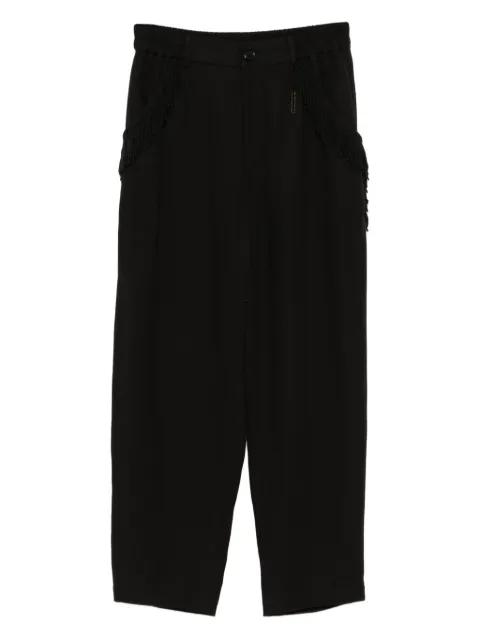 Undercover cotton tapered trousers Black UP2E1501