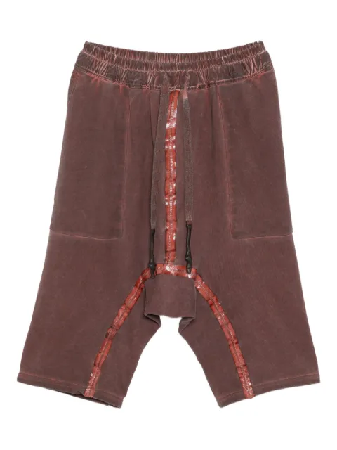 69 elasticated-waistband drop-crotch shorts Red LCSRTBNDMOLH23RED