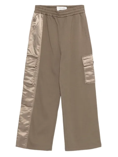 Feng Chen Wang satin-panel cargo pants Neutrals FUF20TR30G