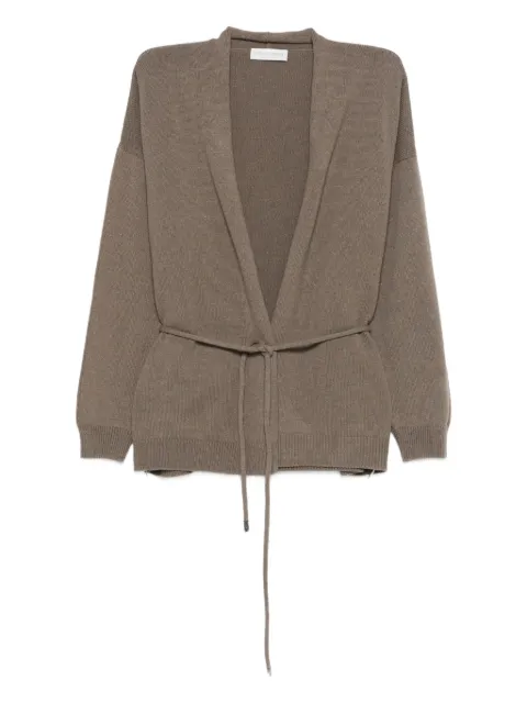 Le Tricot Perugia tie-waist cardigan Brown 46490