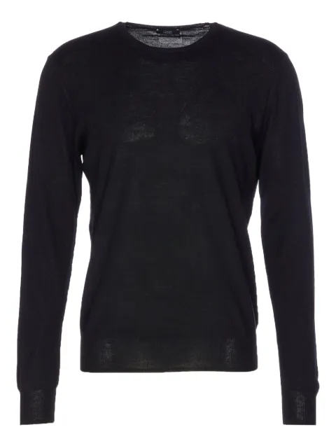 Hosio long-sleeve crew-neck sweater Black 100M0101
